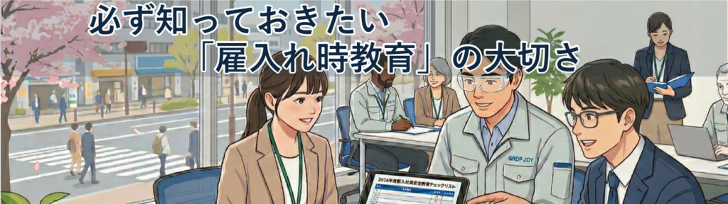 必ず知っておきたい『雇入れ時安全衛生教育』の大切さ