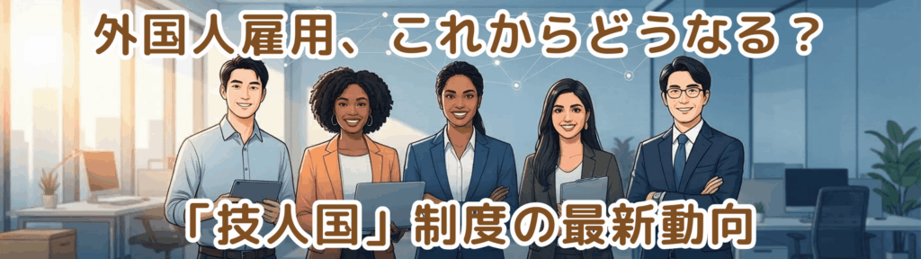 外国人雇用はこれからどうなる?技人国制度の最新動向!